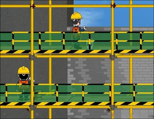 Guard rail panel system for building workers