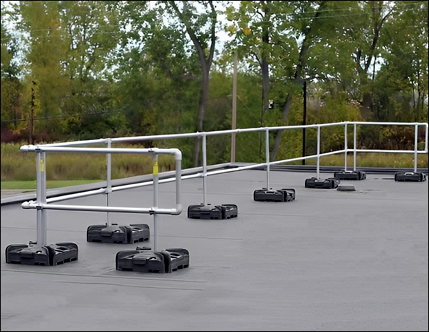 Portable guard rails safety barrier